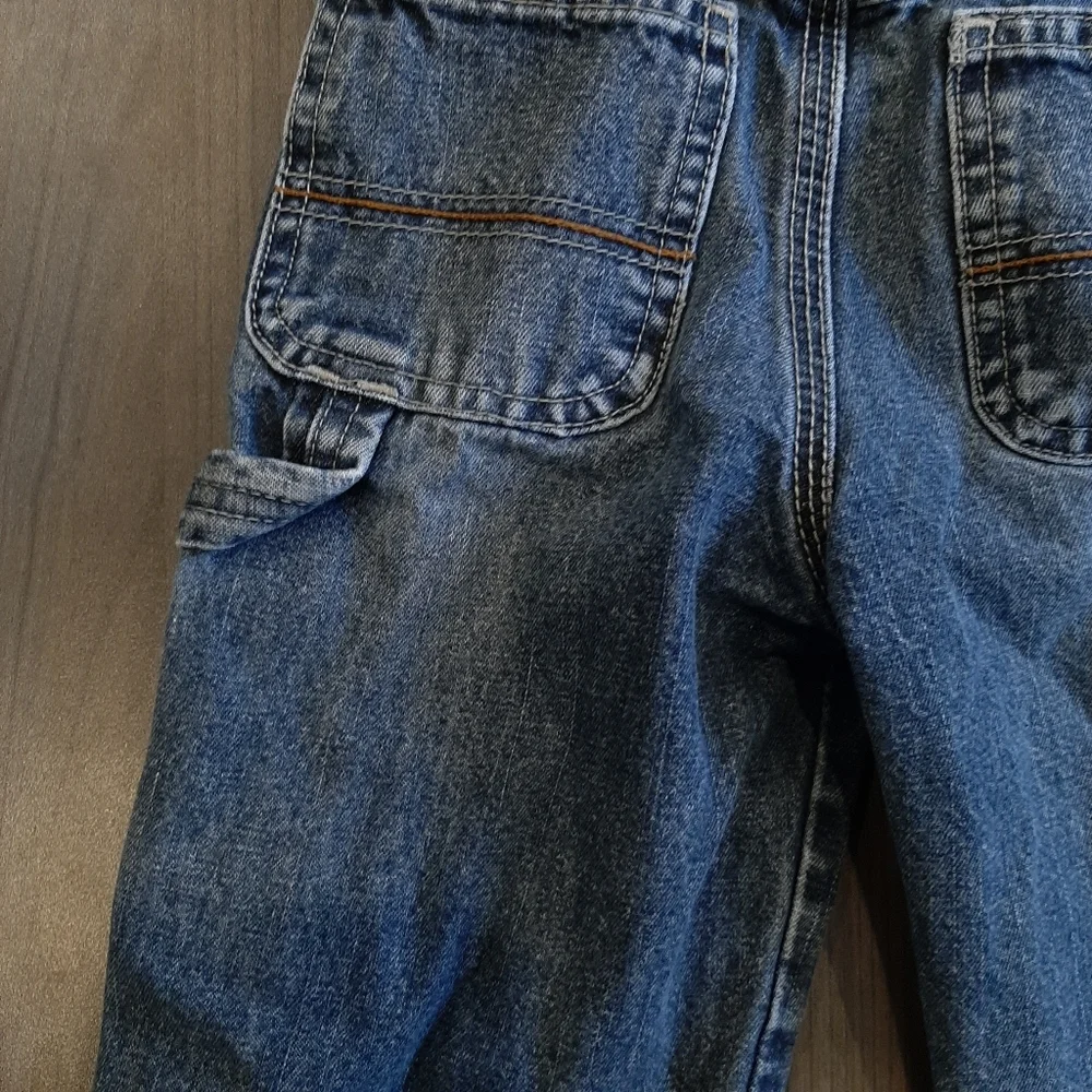 CHILDRENS PLACE Carpenter Jeans Straight Leg Denim Adjustable Waist Size 24M